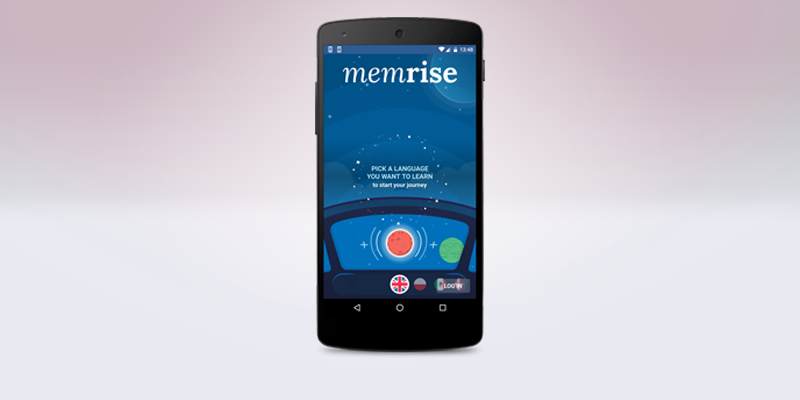 Logotipo de Memrise en la pantalla de un smartphone